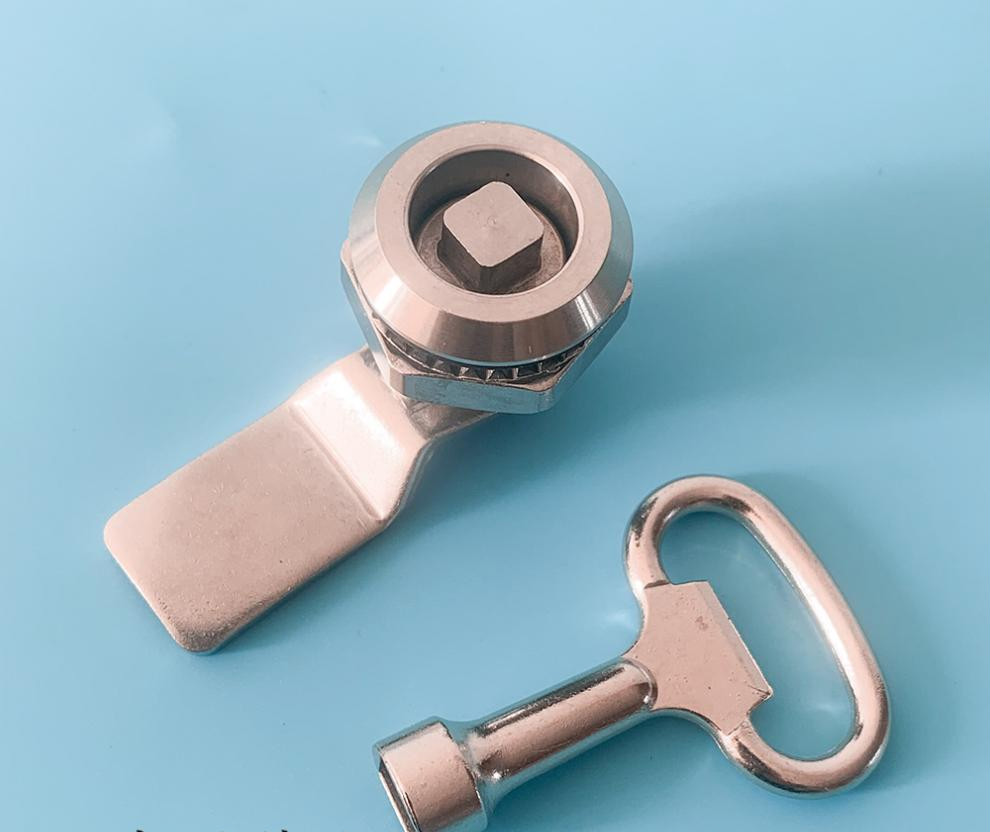 ms705转舌锁 三角锁芯一字锁 配电箱开关柜锁消防栓垃圾桶锁 不锈钢