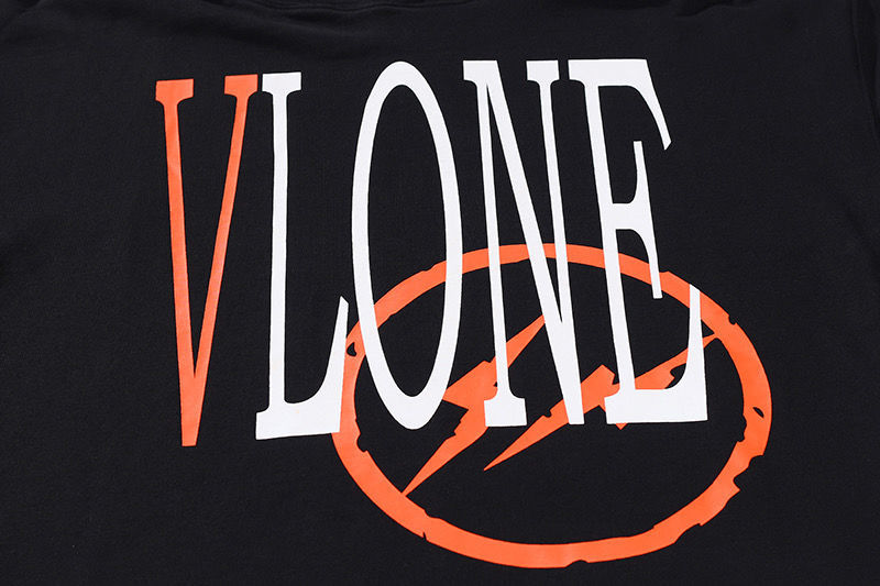 vlone同款高品质卫衣男女藤原浩friends限定大v下摆破坏情侣外套帽衫