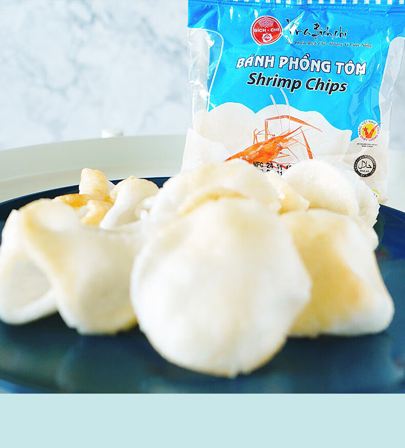 泰式碧芝龙虾片碧枝越南进口虾片干需油炸大泰国怀旧袋装自己炸原味