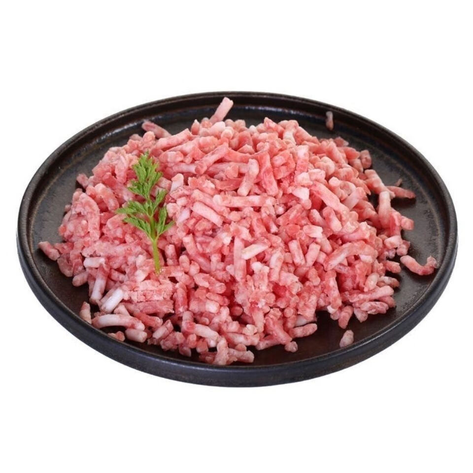 新鲜猪肉馅冰鲜猪肉颗粒猪肉沫生猪肉包子水饺馄饨馅猪肉馅鲜猪肉鲜露