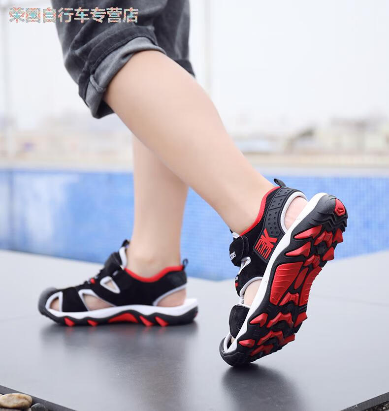 小学生凉鞋男男童凉鞋夏款6包头7儿童8防滑9小学生10岁男孩鞋子软底