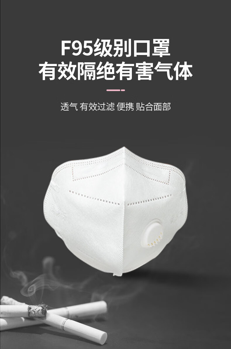 防二手烟专用口罩孕妇防烟神器过滤烟雾防异味防汽车尾气防油烟黑色防