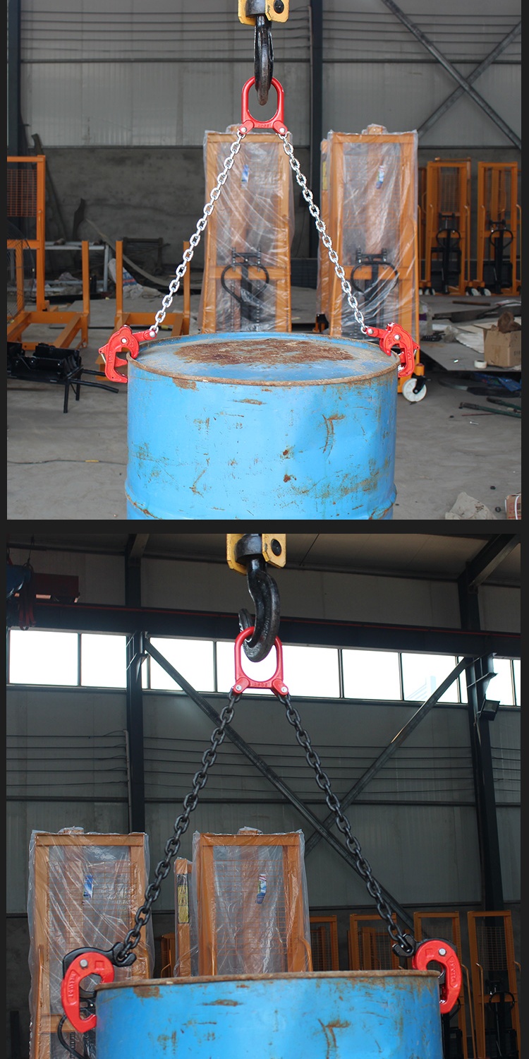 60防滑油桶夹油桶吊钳叉车油桶钳油桶吊钩吊具抱桶卸桶器油桶钩精铸