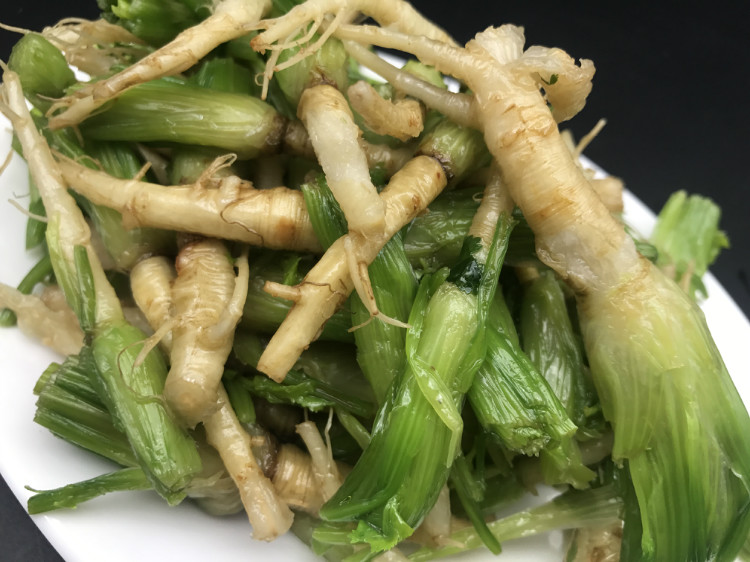 东北延边朝鲜族手工香菜根泡菜咸菜散装袋装每份250克 份250克【图片