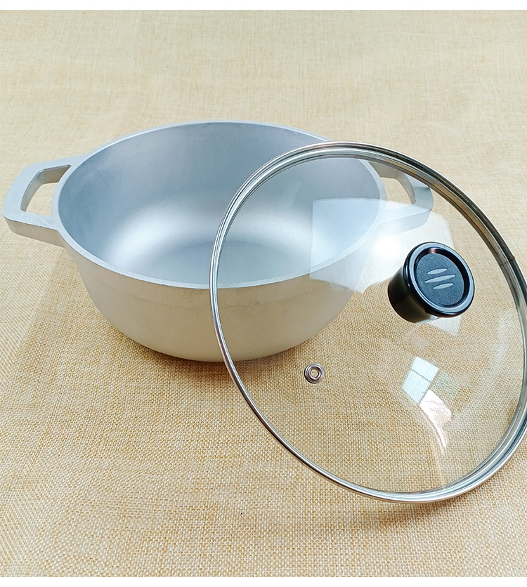 【京品优选】冶秋 小铝锅铝合金汤锅小号加厚燃气炖锅煲汤锅抓饭锅户