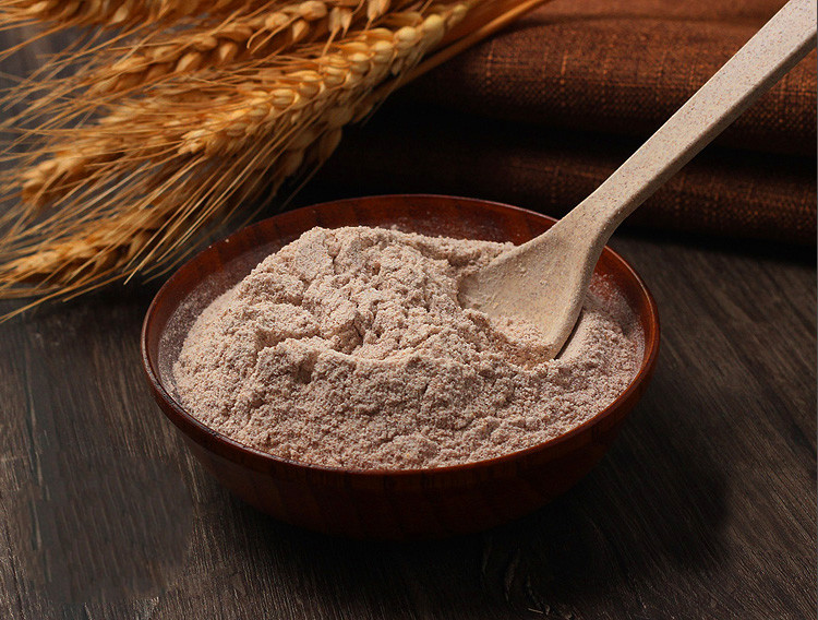 黑麦粉粗粮全麦粉含麦麸烘焙面包粉家用黑小麦全麦面粉黑全麦粉细5斤