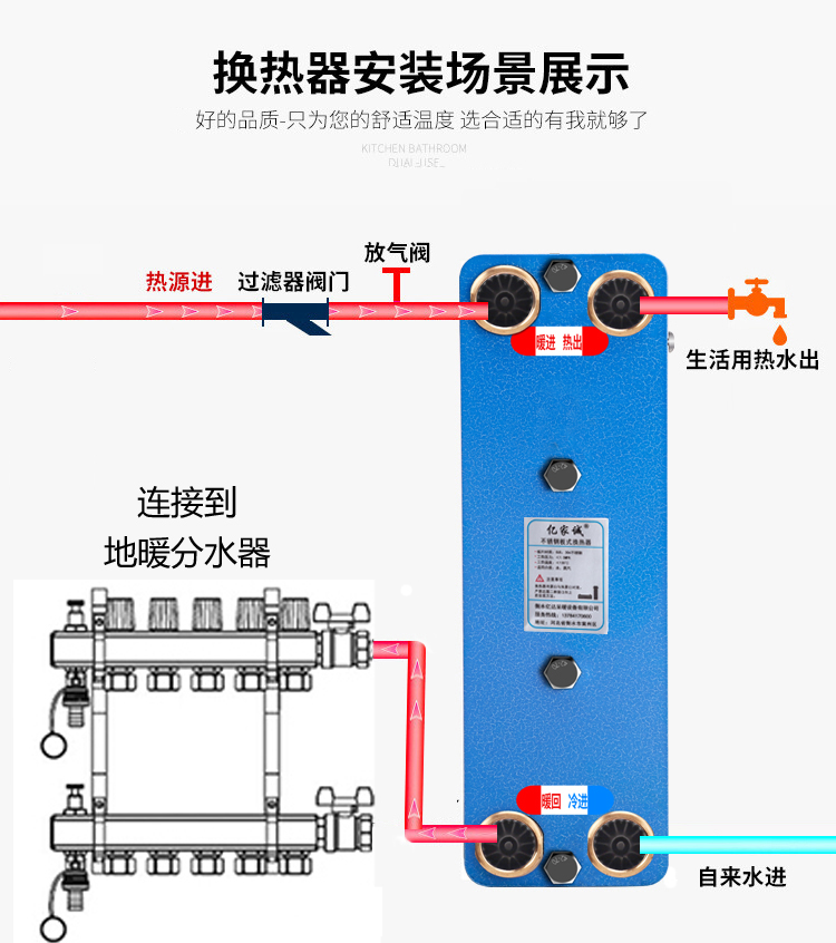 热水交换器安装示意图图片