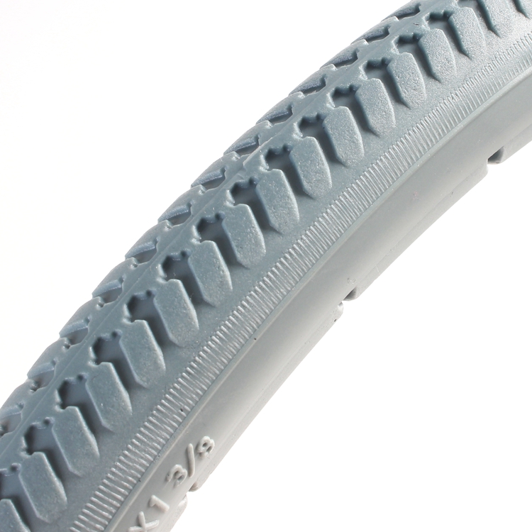 适用于三贵miki老人轮椅配件22*1 3/8英寸后轮总成轮椅配件免充气轮胎