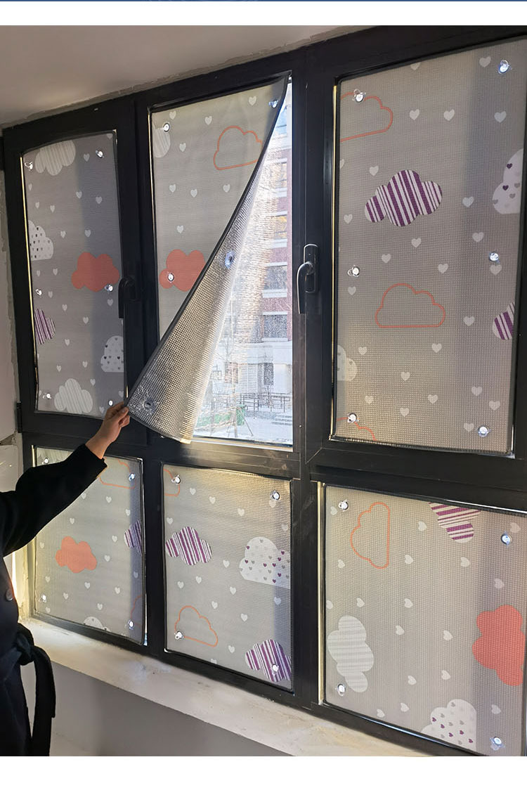 隔热膜铝箔阳光房阳台遮阳板家用防晒窗户玻璃隔热板铝箔挡板遮阳神器