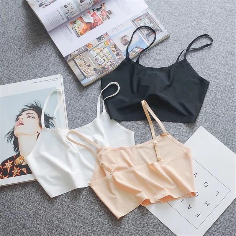 绽珞内衣女学生韩版发育期吊带小背心女初中生916岁少女文胸冰丝胸罩