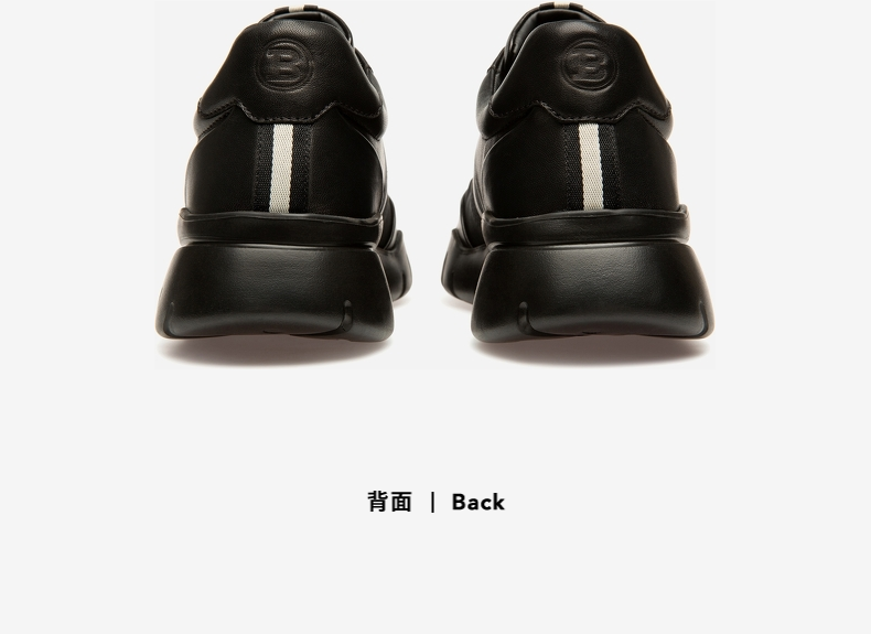 bally/巴利男士羊皮运动鞋 bison系列潮流时尚休闲鞋低帮男鞋 黑色