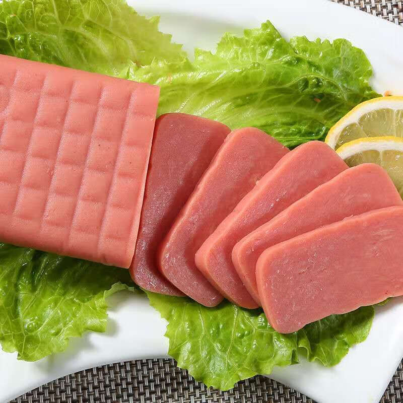 江海方肉450g方火腿午餐肉方肠火腿肠香肠即食汉堡手抓饼寿司江海方肉