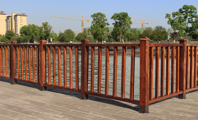 亿万仟 户外防腐木护栏围栏庭院阳台露台道路草坪木栅栏木护栏木栏杆 