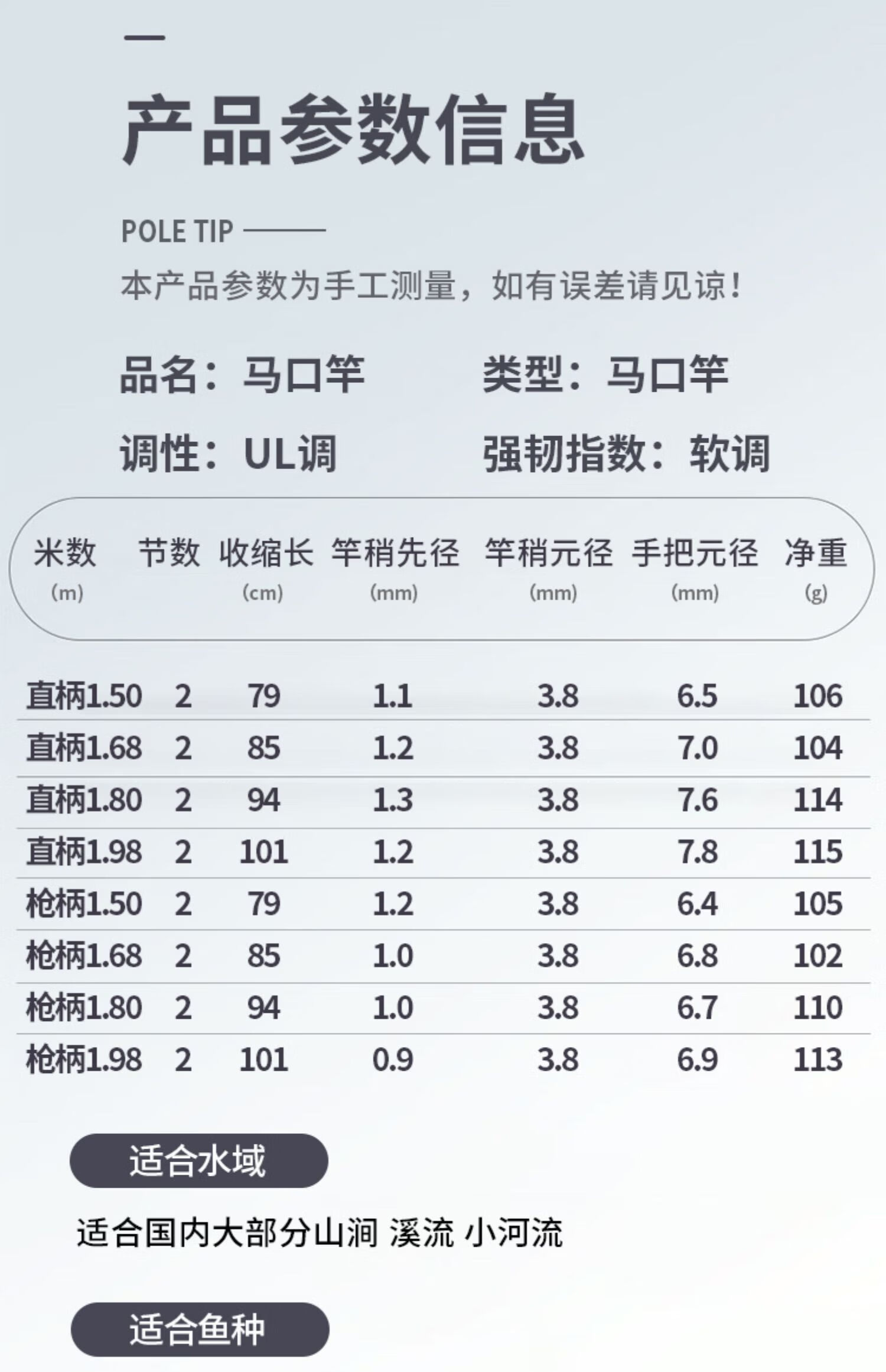 2022新款日本进口禧玛荣光微物路亚竿ul马口竿超软实心碳素路亚微物杆
