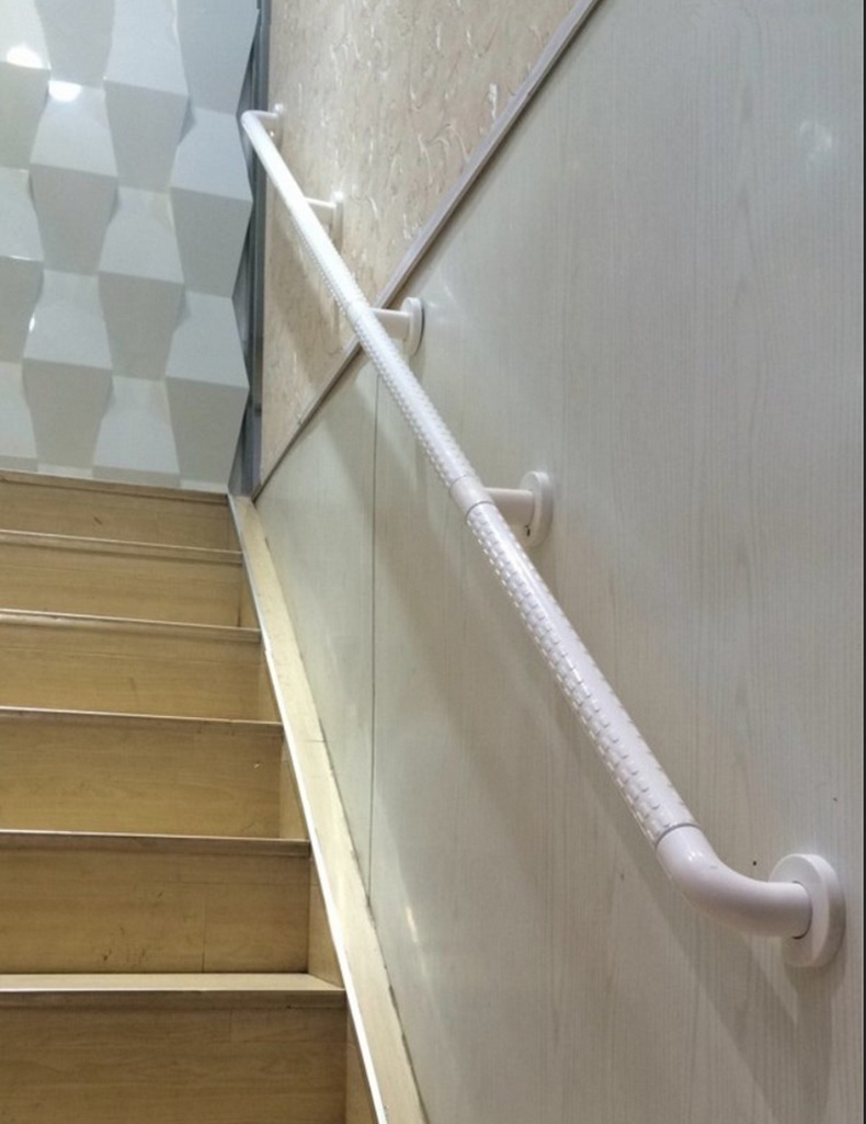 无障碍楼梯扶手 栏杆医院养老院走廊扶手老人残疾人安全防滑拉手 白色