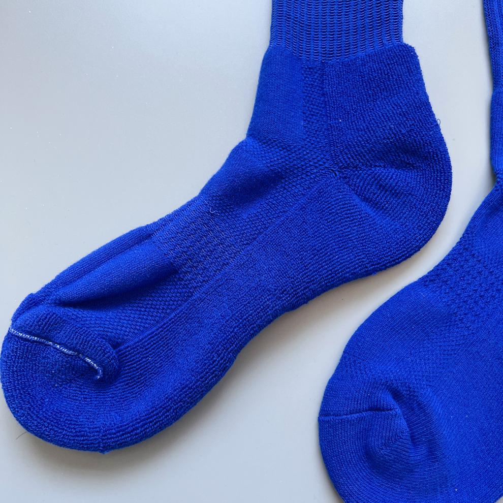 3双克莱因蓝男女中筒袜子长筒宝石蓝袜加厚毛巾底运动袜克莱因蓝1双中