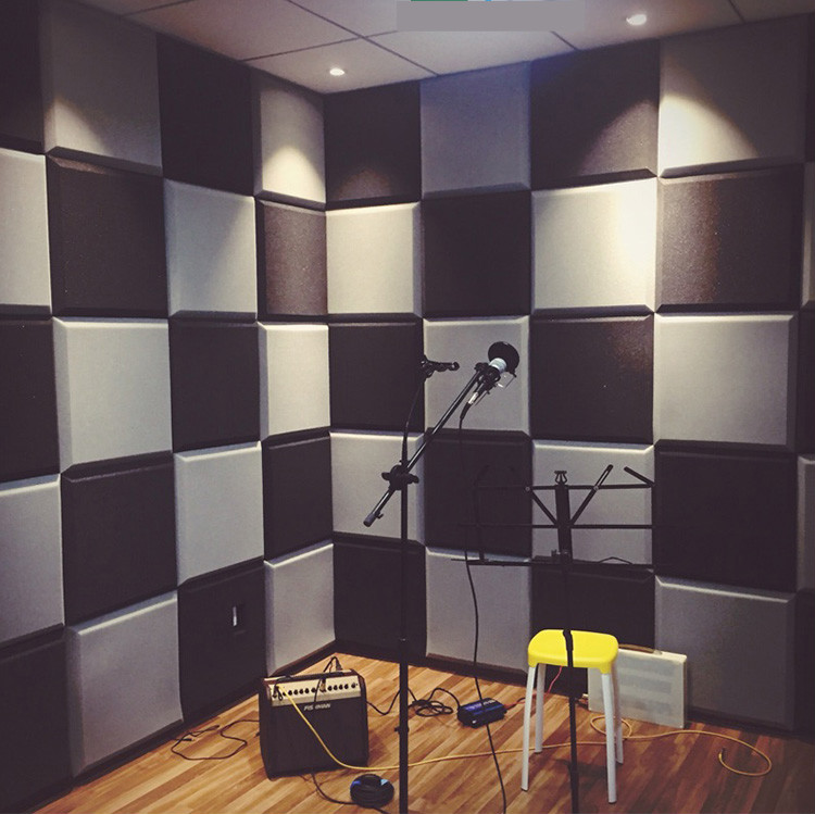 5cm无粉尘吸音板 金字塔隔音棉鸡蛋棉琴房ktv录音棚消音棉 黑色