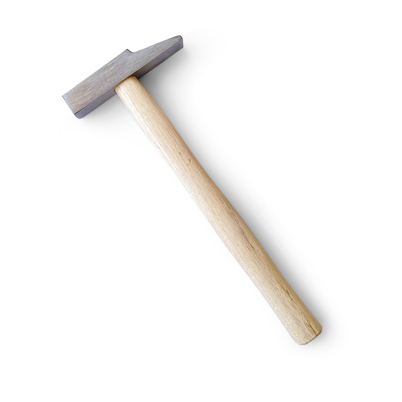 鸭嘴锤白铁锤尖扁锤钣金钳工锤铁榔头机修手锤子手动工具型号200鸭嘴