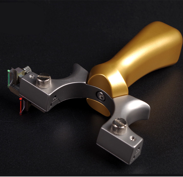 高端威力大惊雷21钛合金扁皮弹弓免绑惊魂快压夹片反曲高精度弓裸弓