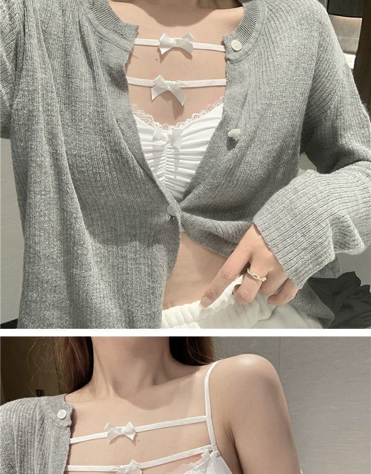 美背内衣女新款学生甜美蝴蝶结无钢圈网红少女抹胸内衣小胸聚拢百搭黑