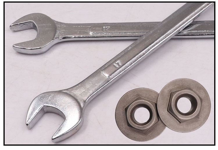 meichushi六角上压板100型角磨机纯铁质耐用易拆卸螺丝帽紧固件扳手