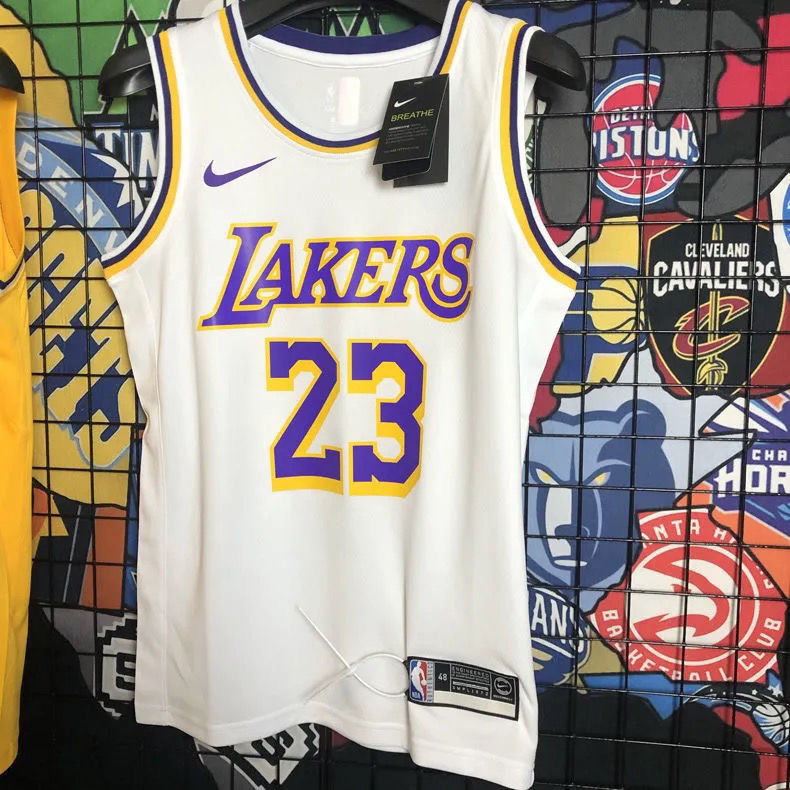 腾讯体育nba官方旗舰同款球衣24号篮球服套装男女夏湖人队戴维斯詹