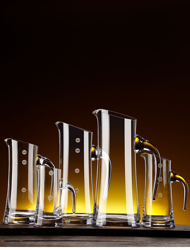 白酒醒酒器大容量大号白酒分酒器家用高端水晶玻璃扎壶大容量醒酒器