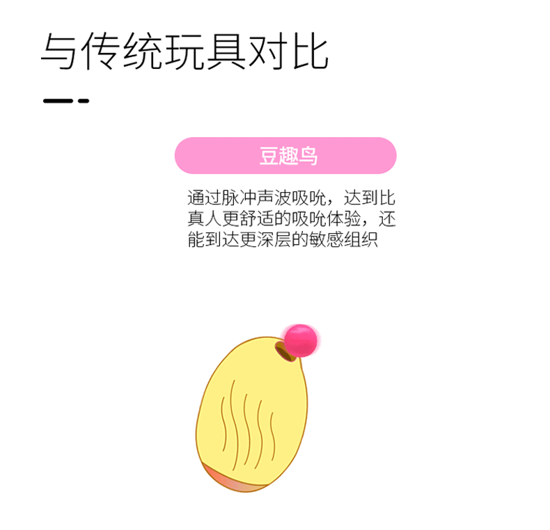 (保密发货)逗豆趣鸟吮吸式女用充电静音震动器 秒潮成人情趣性用品小