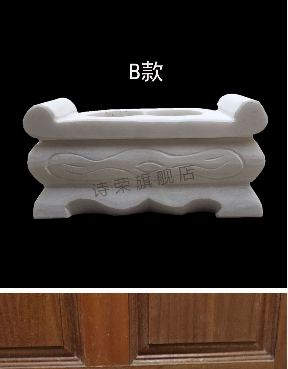 石头香炉曲阳汉白玉石头小香炉公墓祠堂供奉摆件长方形大理石香炉加工