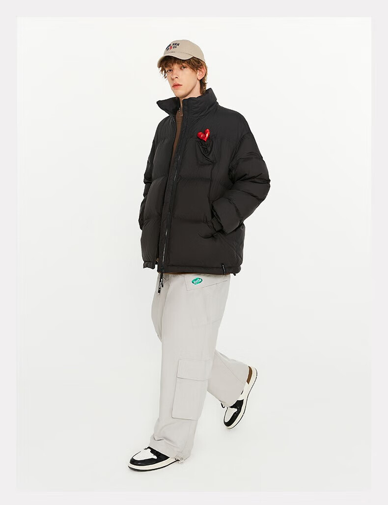 【京选品质】beaster反光羽绒服 beaster小恶魔发光印花白鸭绒冬季