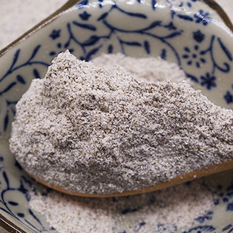 黑青稞粉带麸皮的黑青稞面粉生糌粑粉500克五谷杂粮粗粮饱腹白青稞粉1