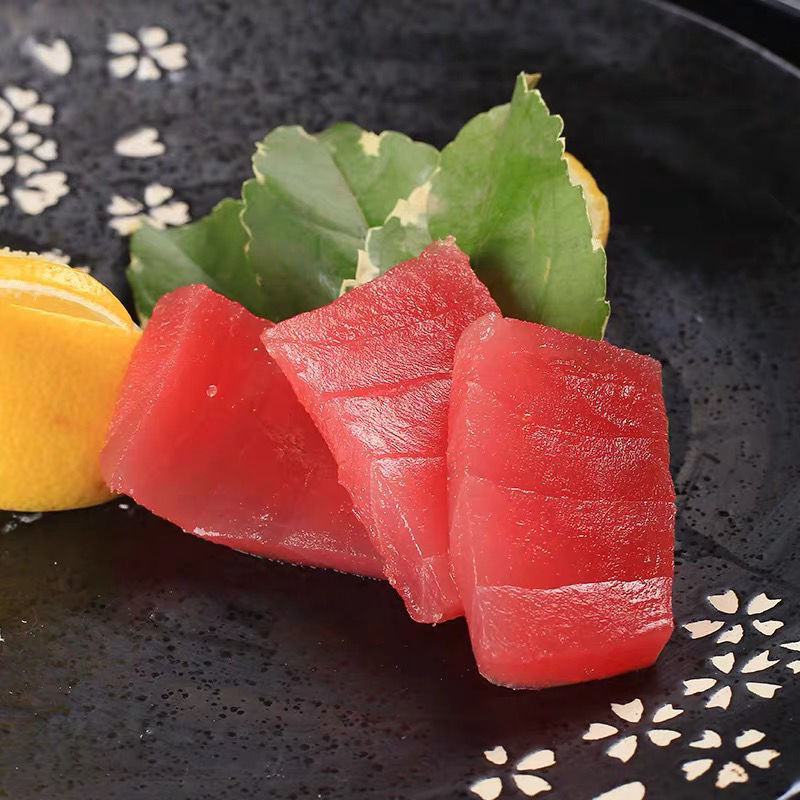 金枪鱼肉吞拿鱼块日料寿司刺身生鱼片冷冻海鲜海产十字丽日300400克