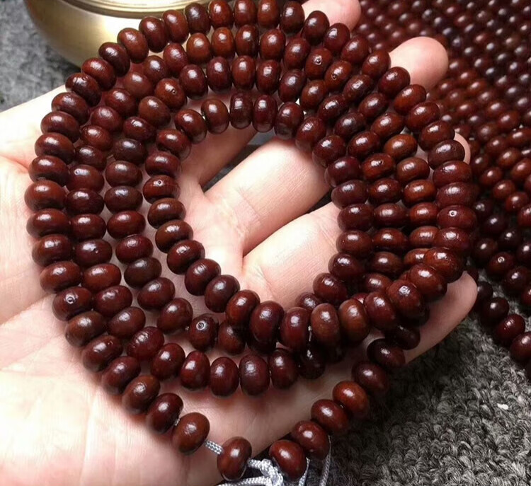 硕熙 紫金钵盂金碗菩提子 手串莲花座佛珠 手链108颗原籽文玩手串