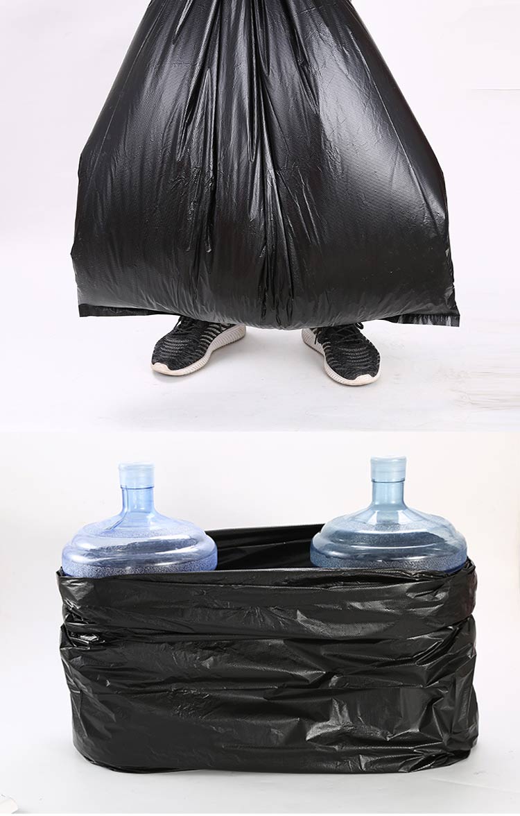 贝柚 超大垃圾袋大号商用加厚黑色特大环卫酒店80100物业90大黑塑料