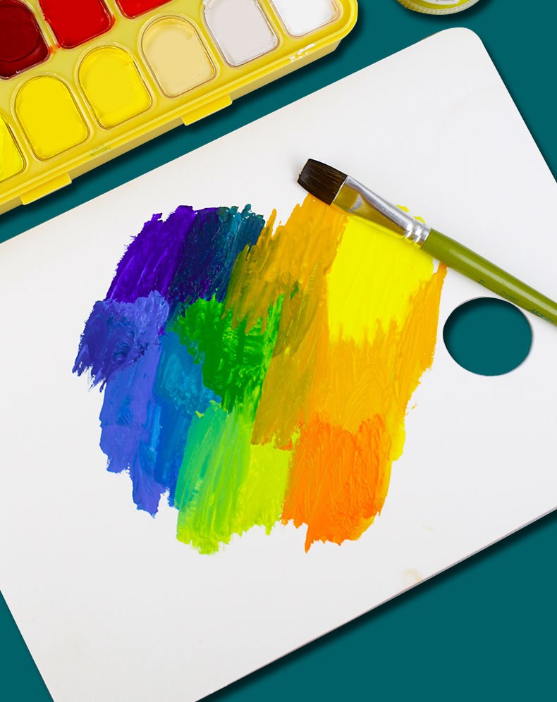 调色纸水粉一次性调色板纸美术生专用油画丙烯色彩免洗调色本 8k【25*