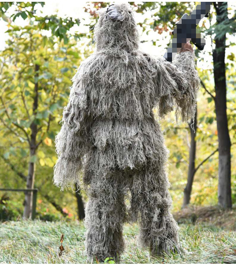 极地雪地吉利服伪装服手绝地求生吃鸡真人成人儿童荒漠丛林男伪装服手