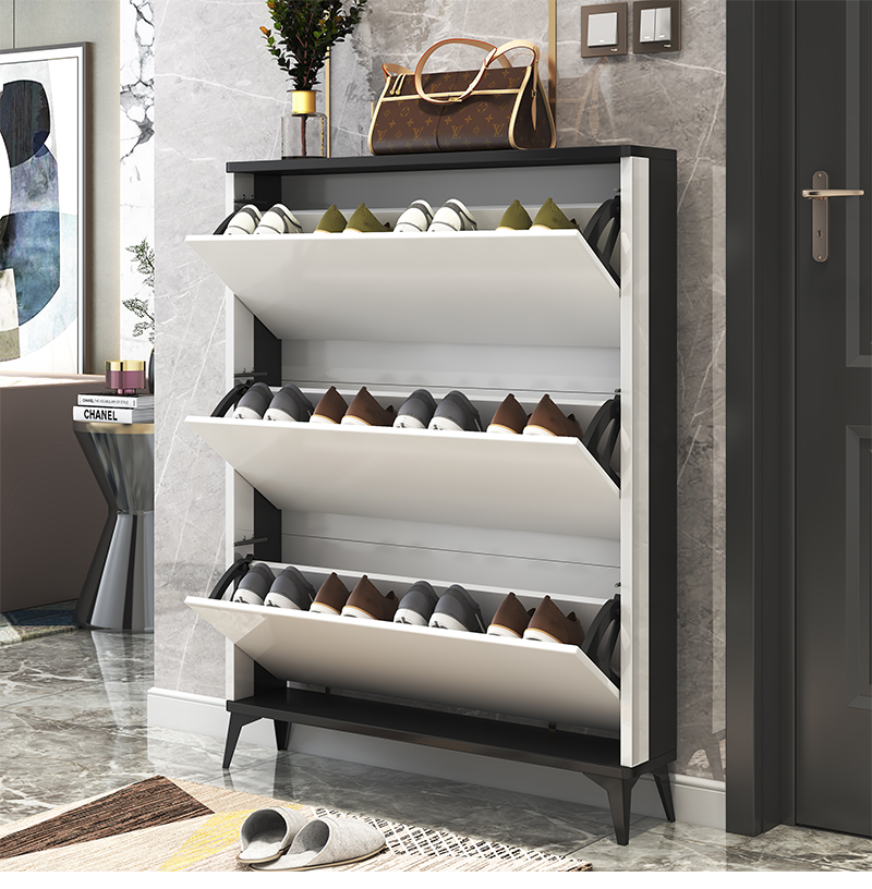 索讯科斜插式鞋柜翻斗式鞋柜新款2020收纳家用进门口大容量小户型玄关