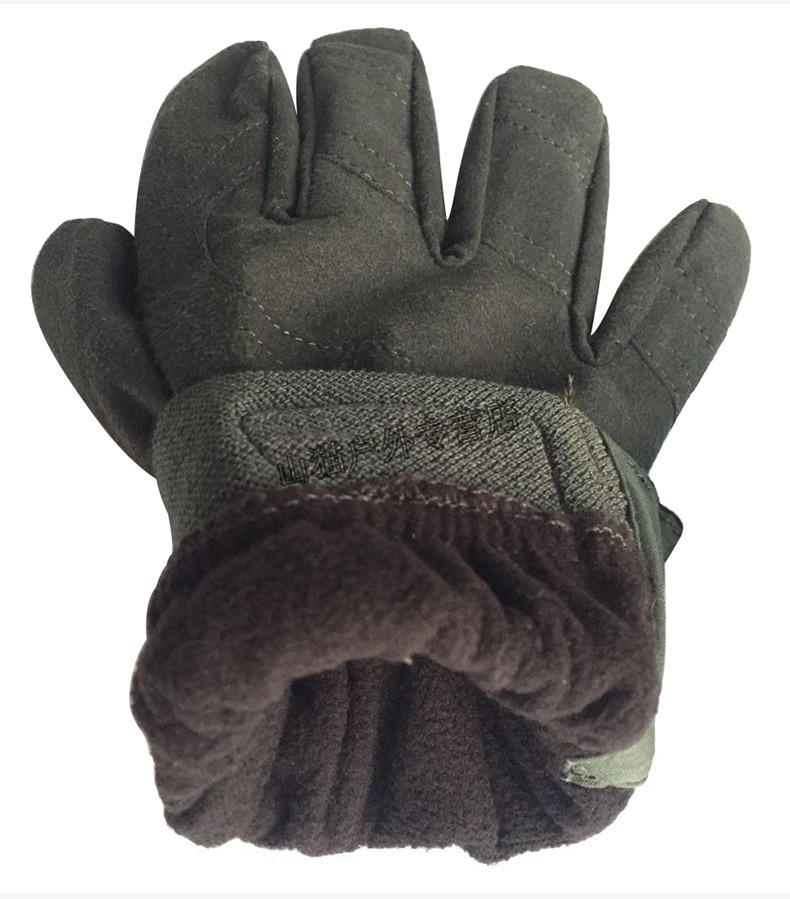 蚁行客战术手套迷彩军迷内手套抓绒手套橄榄绿军绿色防寒保暖武用秋冬