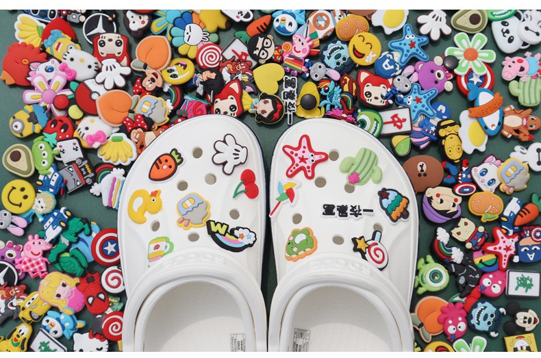 洞洞鞋装饰扣diy鞋花配饰鞋扣适配crocs鞋子上装饰扣可拆卸花扣配件t