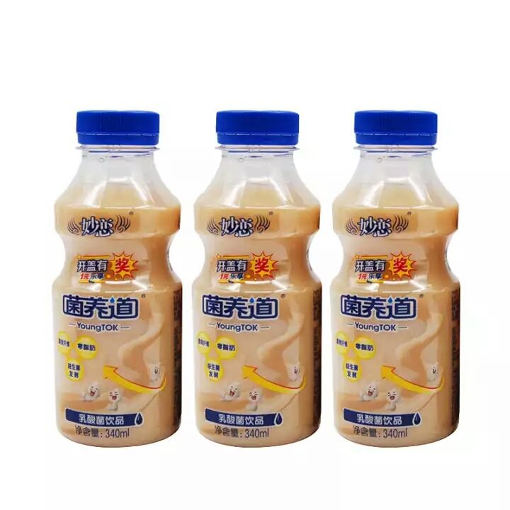 小洋人妙恋340ml612瓶菌养道乳酸菌饮品佐餐佳品整箱12瓶