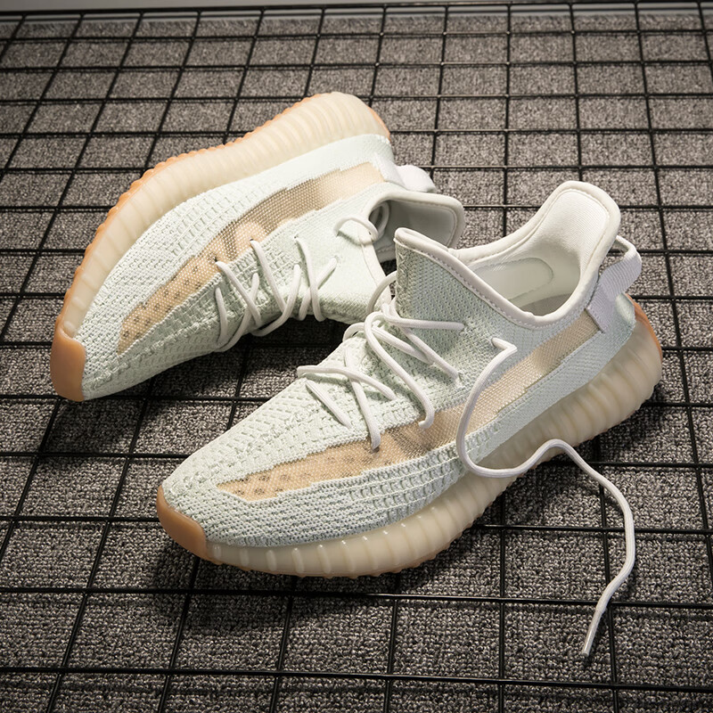 zhzo椰子鞋350满天星情侣鞋运动休闲百搭男鞋跑步潮鞋黑天使三剑客