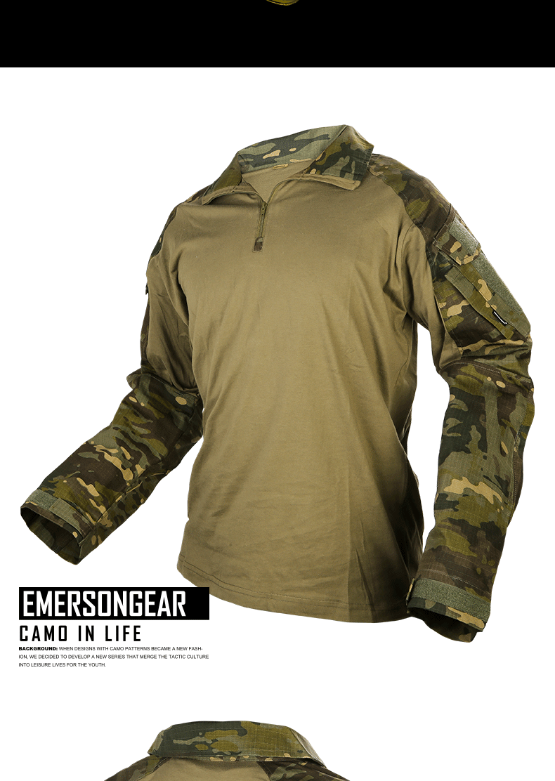 特战t恤爱默生emersongear战术蛙服gen3上衣作战上衣g3军迷长袖t恤