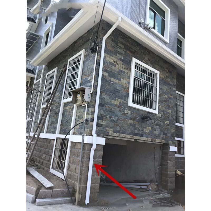 铝合金方形雨水管下水管排水管别墅檐沟天沟落水槽落水管立管pvc 铝