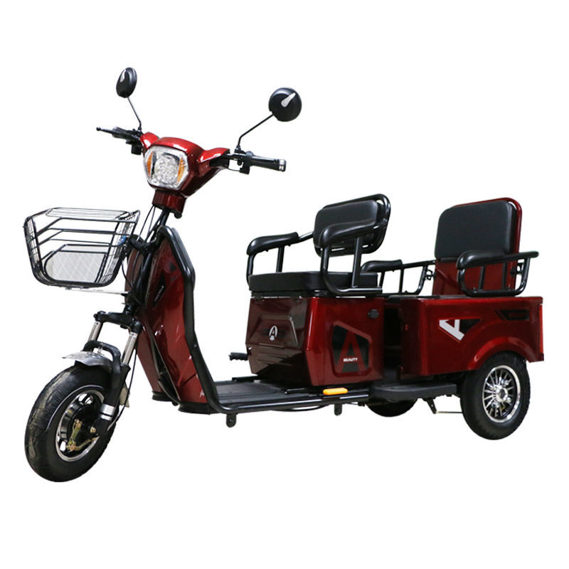 雅迪时尚电动三轮车家用小型同款新款成人72v电动三轮车拉货接孩子