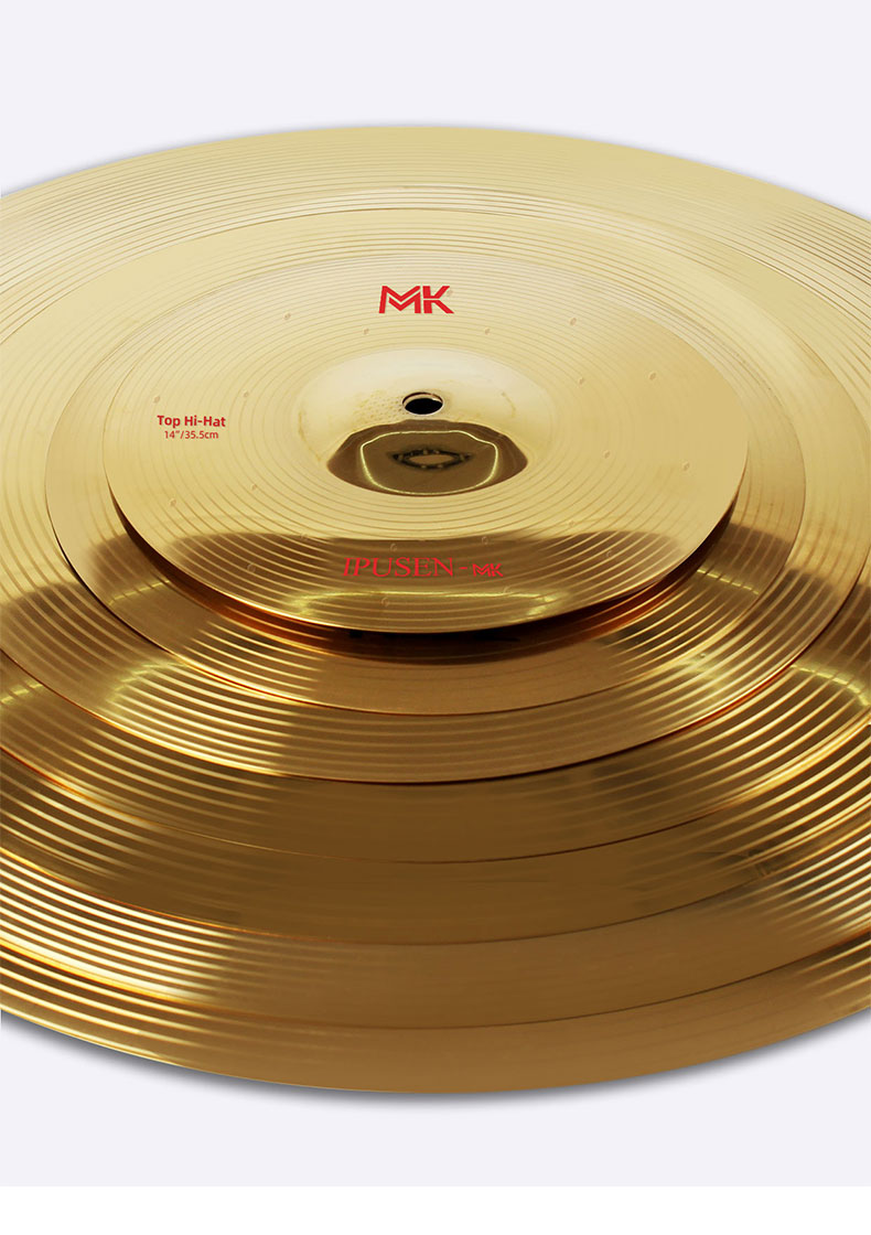 多尺寸鼓镲片合金打点叮叮镲水镲吊镲加厚耐用镲片加厚叠音镲ipusenmk