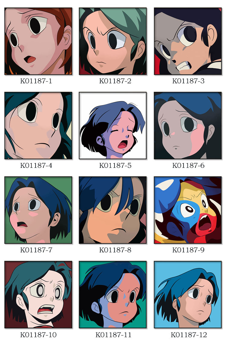 唱片装饰画aokizy挂画adoy黑胶装饰画艺术家手绘插画潮牌服装店墙面