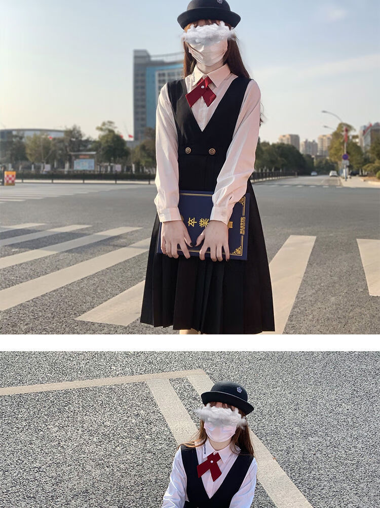 神北jk基础款护奶裙正统jk制服裙长款背心连衣女学生套装现货基础款