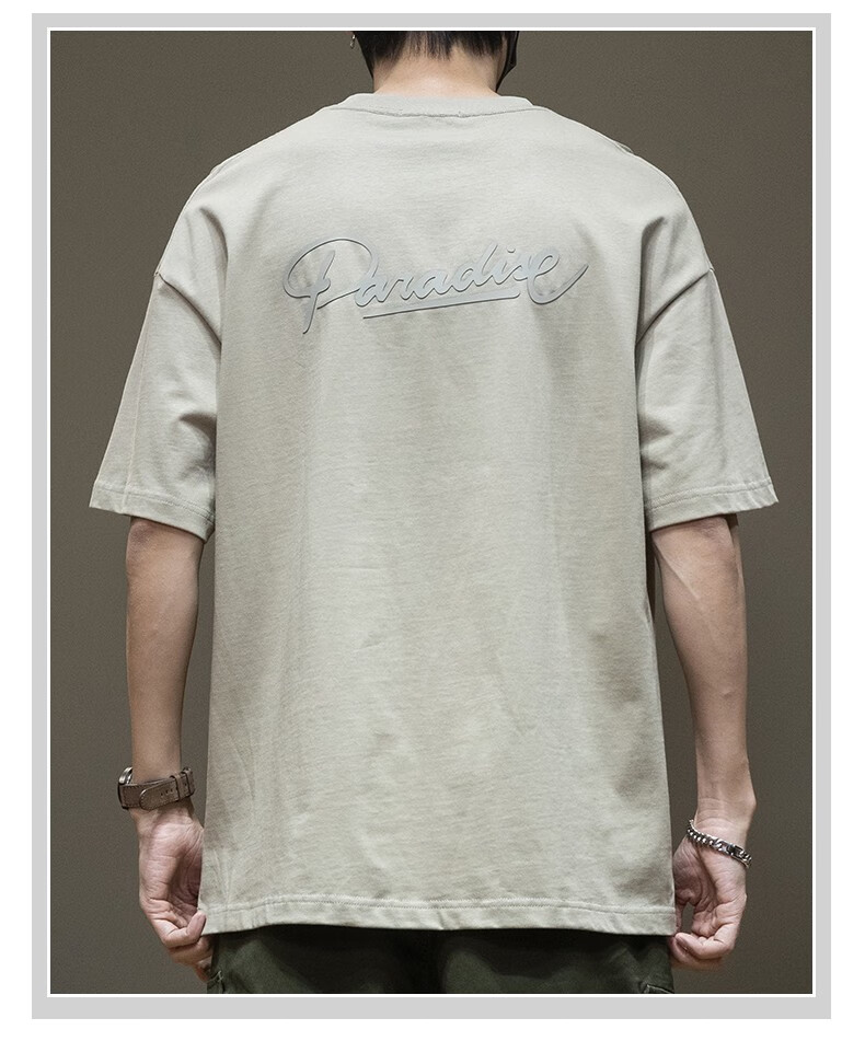 大版少年男装t恤高中大学生米奇图案短袖夏季半袖男女款潮休闲上衣