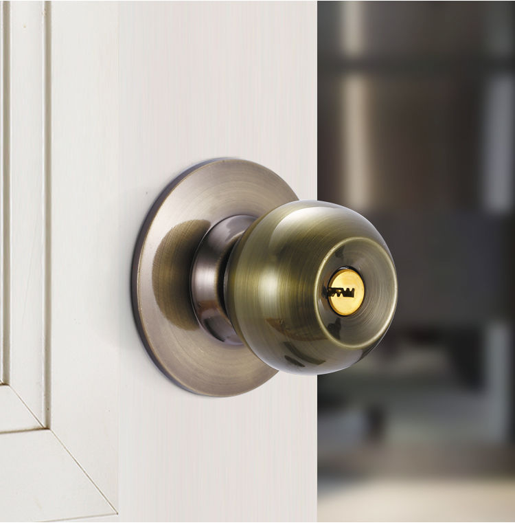 球形锁房门通用锁门锁家用通用型球形锁室内卧室卫生间锁具老式房门锁