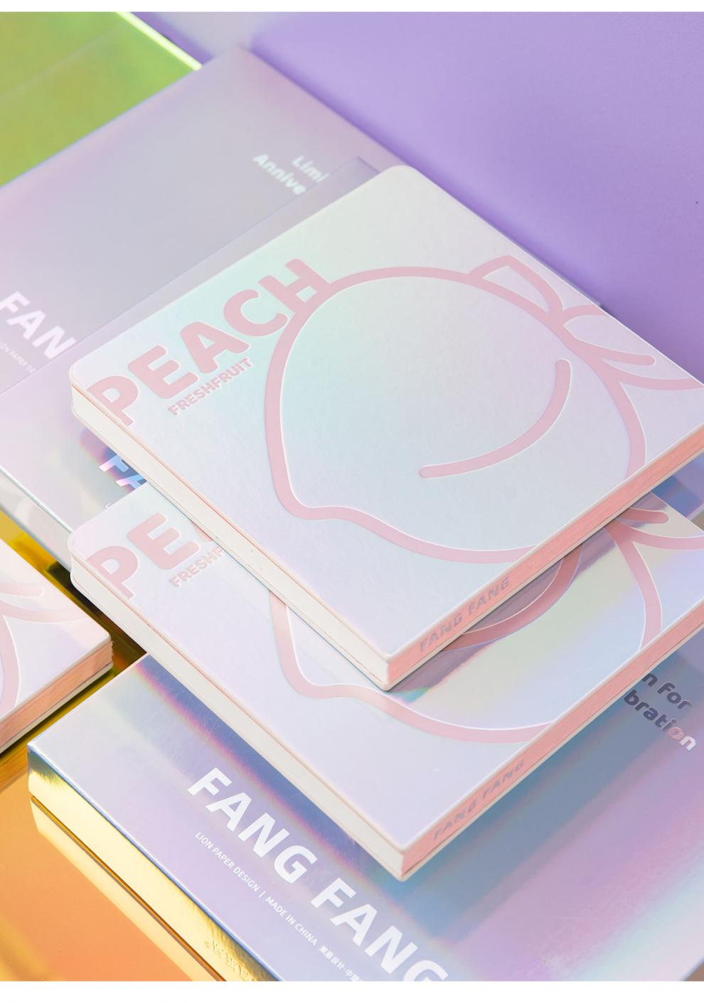 方方简约手账本莱恩纸品方方手账本炫彩镭射限量款清凉夏日系列少女心